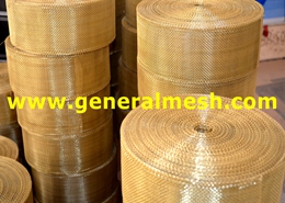 brass wire mesh with selvage