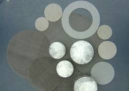 discos de filtro são feitos de tela metálica